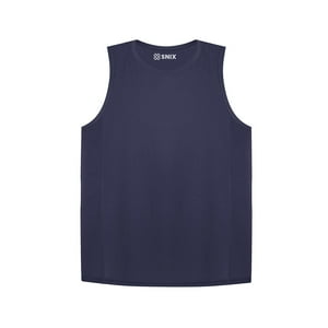 Snix - Camiseta Dry Fit Sin Mangas Cuello Polo Azul Marino Talla Xxl