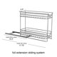 thumbnail image 4 of Estante para especias Household Essentials 26 cm plateado de 2 niveles, 4 of 9