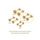 thumbnail image 4 of Aros Bolita Pistilo 6mm No3 Oro 18k 1.50gr Regalo Mujer Dorado, 4 of 5
