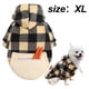 thumbnail image 2 of Abrigo de invierno acogedor para perros, chaqueta cortavientos para perros, estilo británico, a cuadros, para clima frío., 2 of 5