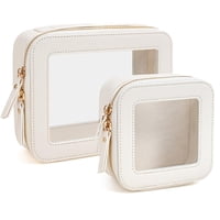 Xusx111 - 2 Paquetes Set De Bolsa De Maquillaje Transparente, Caso De Maquillaje De Viaje Bolsa De Viaje Cosmética Transparente Organizador De Maquillaje Pequeño Mini Bolsa De Maquillaje Para Bolsa De