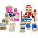 thumbnail image 1 of Dollhouse Furniture Seanmi, 5 juegos de madera a escala 1:12, 35 piezas, 1 of 7