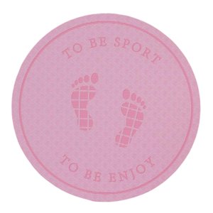 Ioensy - Alfombrilla Para Saltar Aislamiento Acústico Absorción De Golpes Fitness Colchonetas De Yoga Rosa Oscuro