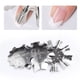 thumbnail image 4 of 3 recortadores de bordes para manicura, herramientas para manicura francesa, plantilla de metal para uñas acrílicas francesas., 4 of 8