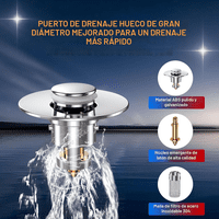 Movi - Pack 2 Filtros Para Drenaje De Baño Cocina