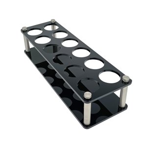 Magideal - Estante Para Copas De Vino De 12 Orificios, Portador De Almacenamiento, Bandeja Para Servir, Organizador, Resistente, Creativo, Reutilizable, Acrílico