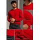 thumbnail image 2 of Polera Manga Larga Cuello Redondo 100% Algodón Para Estampar Rojo L Lisa, 2 of 3