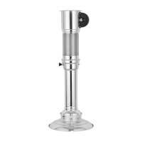 Magideal - Tubo De Para Barbacoa, Campana Extractora Para Parrilla De Barbacoa, Práctico Tubo De Ventilación Extensible, Chimenea De Ventilador Para Barba Plata