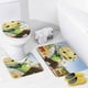 thumbnail image 4 of Pollito Pequeño-theme 4-Piece Shower Curtain Set with Rugs, Waterproof Bathroom Decor Set Includes Bath Mat, U-Shaped Rug, Toilet Lid Cover and Curtain with Hooks, 4 of 6