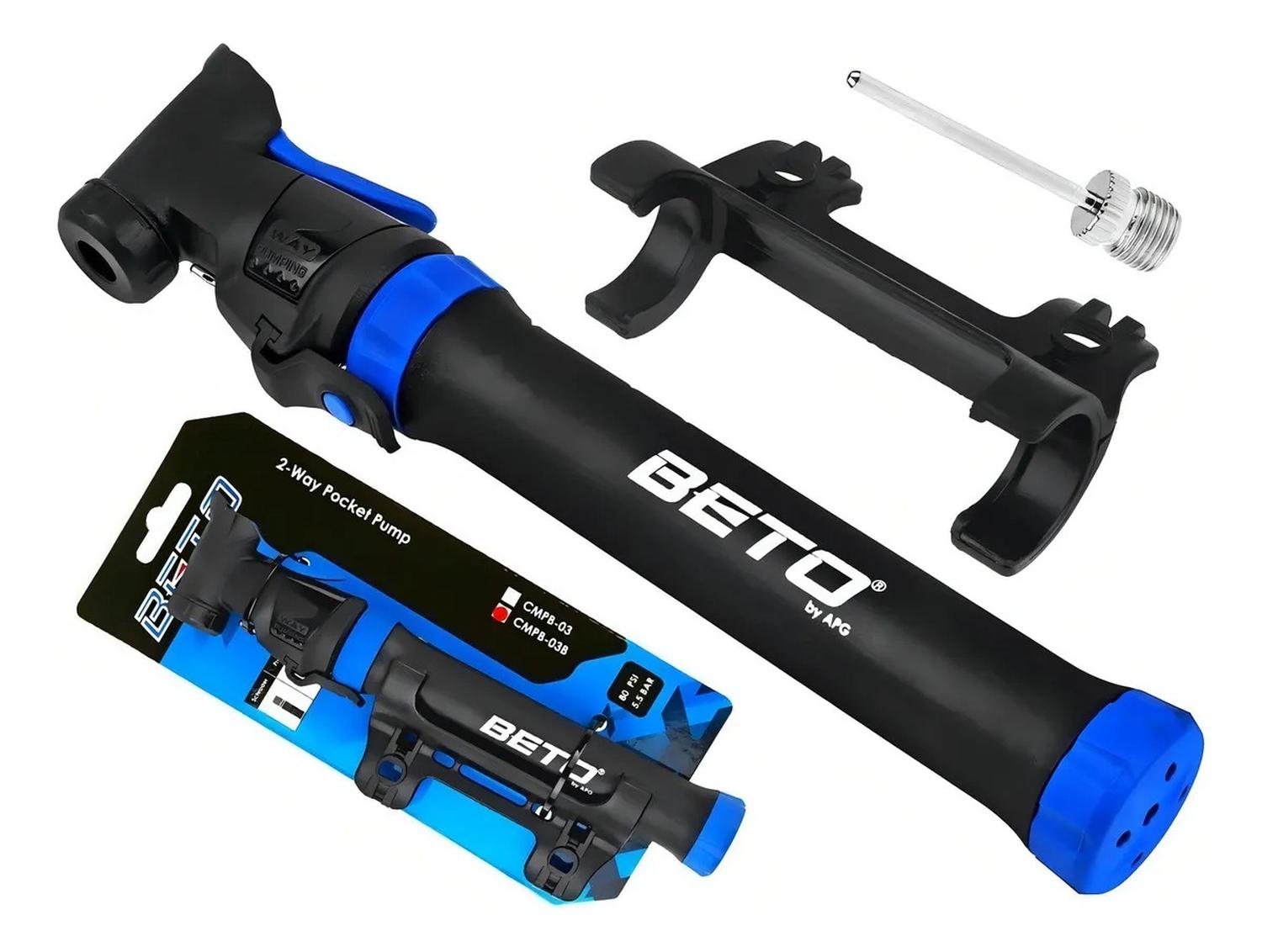 Bombín Mini Doble Acción Beto Cmpb-03B Neumático Bici Va Vf