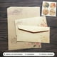 thumbnail image 1 of Classic Vintage Stationery Set - 16 Pieces Including 8 Writing Papers, 4 Envelopes, and 4 Stickers with Larger Sheets Than Expected, 1 of 5