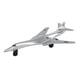 thumbnail image 4 of Vehículo Runway24 B-1 de metal fundido a presión, color plateado, 4 of 5