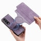 thumbnail image 2 of Funda Billetera Magnética para Samsung Galaxy Z Fold 4 Soporte Tarjetas Desmontable Morado, 2 of 6