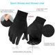 thumbnail image 3 of Guantes ligeros para correr Unigear, interiores compatibles con pantalla táctil, talla XL, 3 of 3