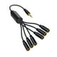 thumbnail image 1 of Cable De Extensión De Audio De 3 5 Mm Negro Cable Trs A De 3 5 Mm Para Auriculares 6 Vías 3 5 Mm, 1 of 5