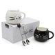thumbnail image 2 of Juego de 2 tazas de café Koolkatkoo Cute Cat Ceramic de 350 ml, color negro y blanco, 2 of 6