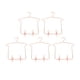 thumbnail image 1 of 5 piezas 1:3 muebles para colgar ropa, perchero para casa de muñecas, accesorios para muñecas con micropaisaje, perchas para ropa de muñecas con Clips rosa dorado, 1 of 5