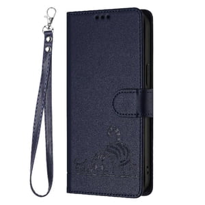 Funda Tipo Cartera Foxdock Para Motorola Edge 2023 Con Soporte, Ranuras, Rfid, Diseño De Gato
