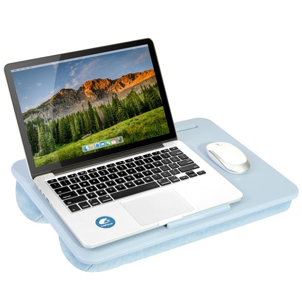 Escritorio de regazo LapGear 43 cm azul cielo – compatible con portátiles de 17 pulgadas