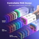 thumbnail image 4 of Microfono Ampligame Fifine Am8 Dinamico Usb Xlr Rgb BLANCO, 4 of 6