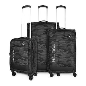 Nautica - Set 3 Maletas De Tela Barham S+M+L Negro