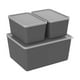 thumbnail image 1 of Juego de Contenedores Basic Gris Grafito 3 Piezas  gris, 1 of 2