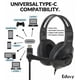 thumbnail image 3 of Auriculares Eduvy Tipo C 24 unidades con micrófono - Negro, 3 of 8