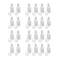 Magideal - 24 Bridas De Nailon Para Cables, Organizadores De Cables, Clips De Gestión De Cables Blancos Para El Hogar, La Pared, La Mesa, El Televisor Y El Coche