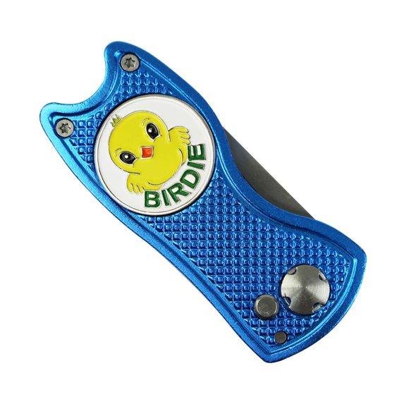 Set de Herramienta de Reparación de Divots GOLTERS Plegable con Marcador Birdie