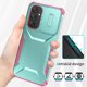 thumbnail image 3 of Funda Resistente para Samsung Galaxy A54 5G con Tapa Deslizante y Protección Militar Verde, 3 of 6