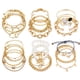 thumbnail image 1 of Brazalete 17IF Dainty Boho Gold Chain Set de 25 piezas para mujer, 1 of 7