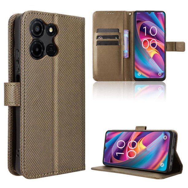 Funda Billetera para Motorola Moto G57 Power con Ranuras y Soporte Negro