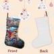 thumbnail image 3 of One Piece Tema: Calcetines de Navidad, fino lino blanco para colgar en escaleras y chimenea, decoración navideña para el hogar, regalo de Navidad. 45cm × 32cm, 3 of 5