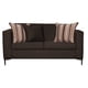 thumbnail image 2 of Sofá Clio 2C + 1 Pouf-Met Tela Chocolate, 2 of 6