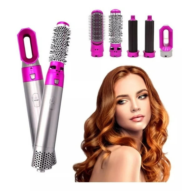 Cepillo Alisador Secador 5 En 1 Pelo Rizador 1000w Electrico | Lider