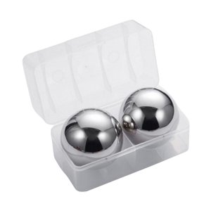Magideal - 2 Piezas Bolas De Hielo Bolas De Hielo Fácil De Usar Reutilizable Regalo Conveniente Cubitos De Hielo Redondos Piedras De Hielo Para Bebidas Bar Papá Diámetro 55Mm