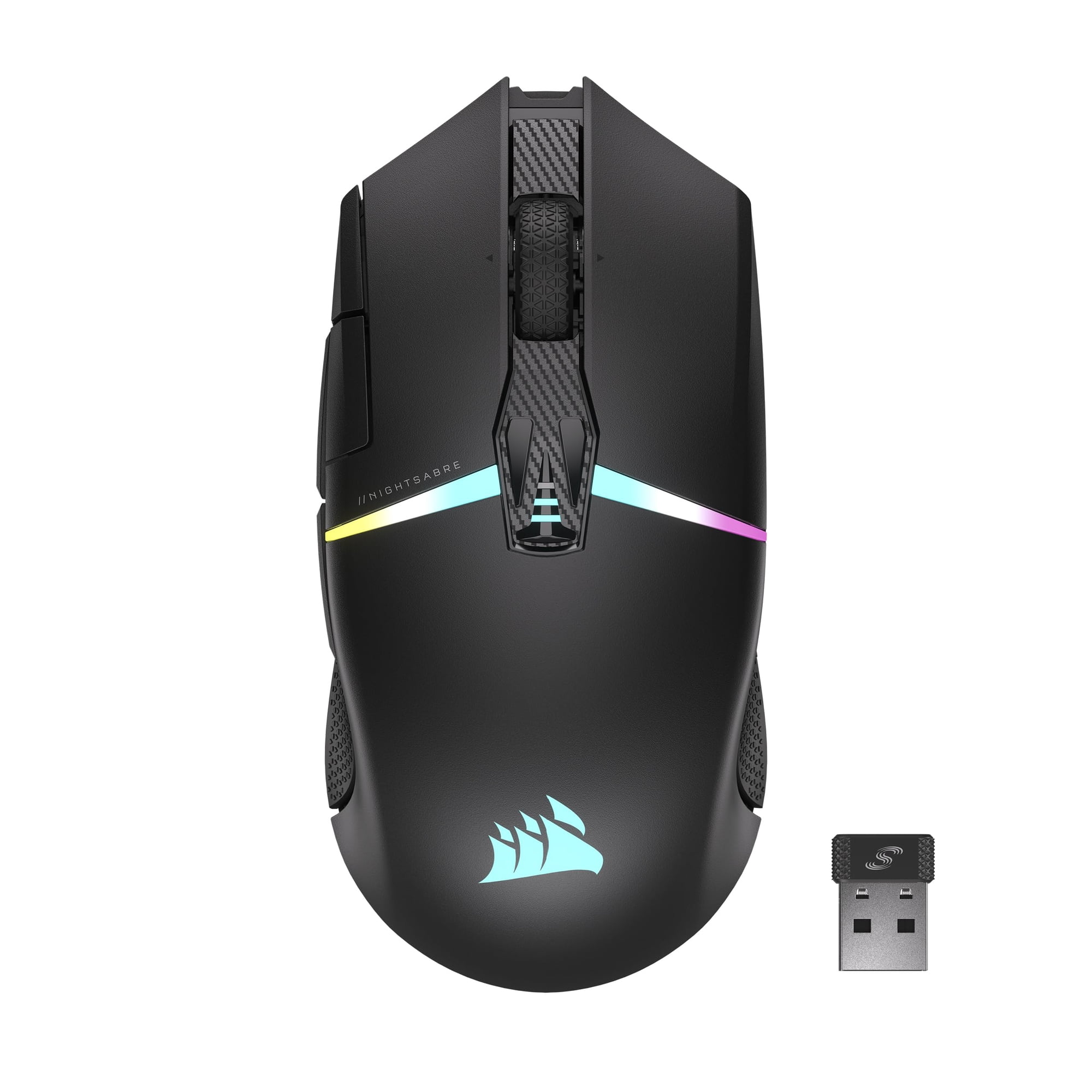 Ratón Para Juegos Corsair Nightsabre Rgb Inalámbrico 26,000 Dpi