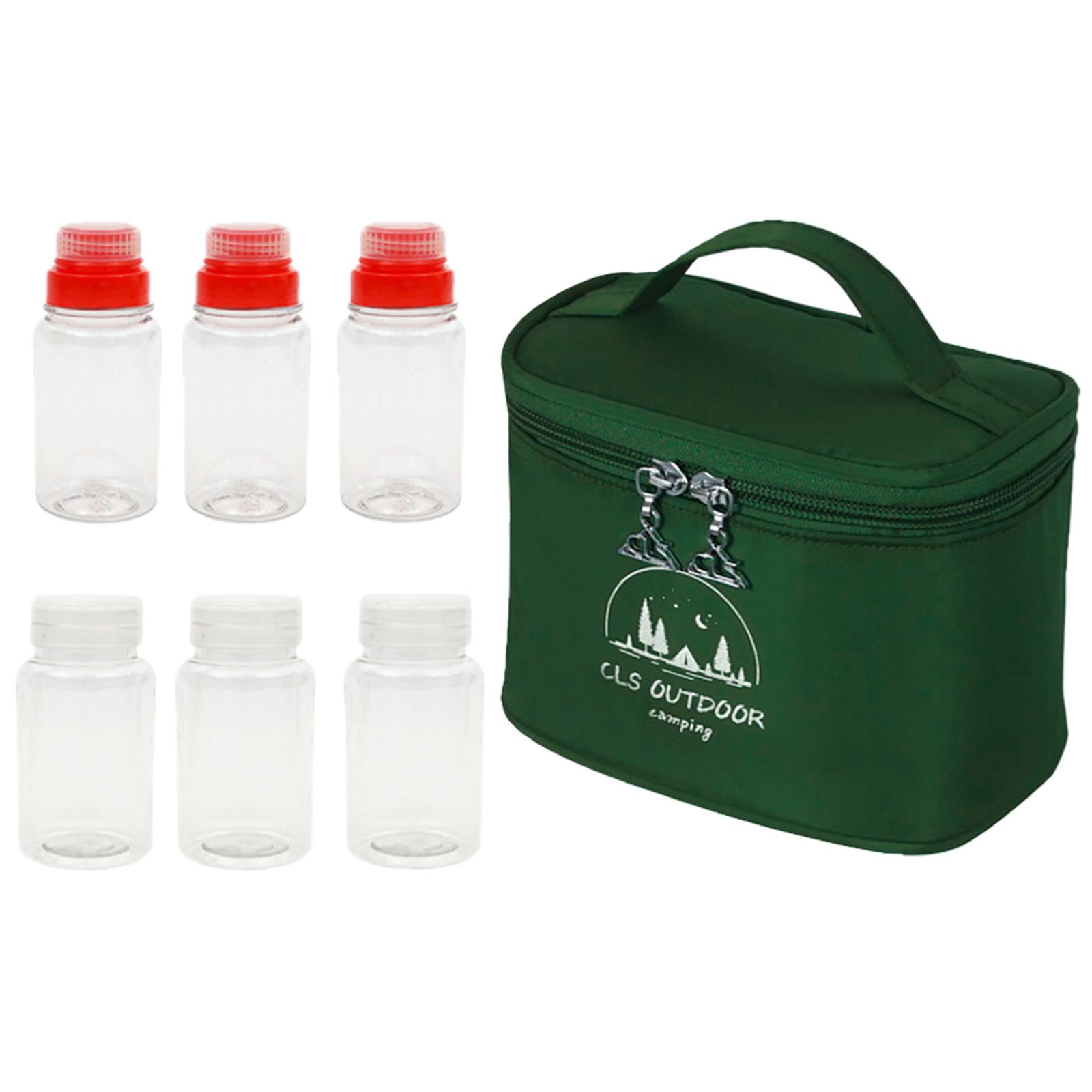 Magideal - Frascos De Especias De Plástico Contenedor De Condimentos Con Tapa, Camping Cocina Libre Coctelera De Especias Botella Organizadora De , Verde
