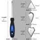 thumbnail image 4 of Juego de 3 raspadores tipo gancho de acero inoxidable de 9" CHILI, 4 of 8