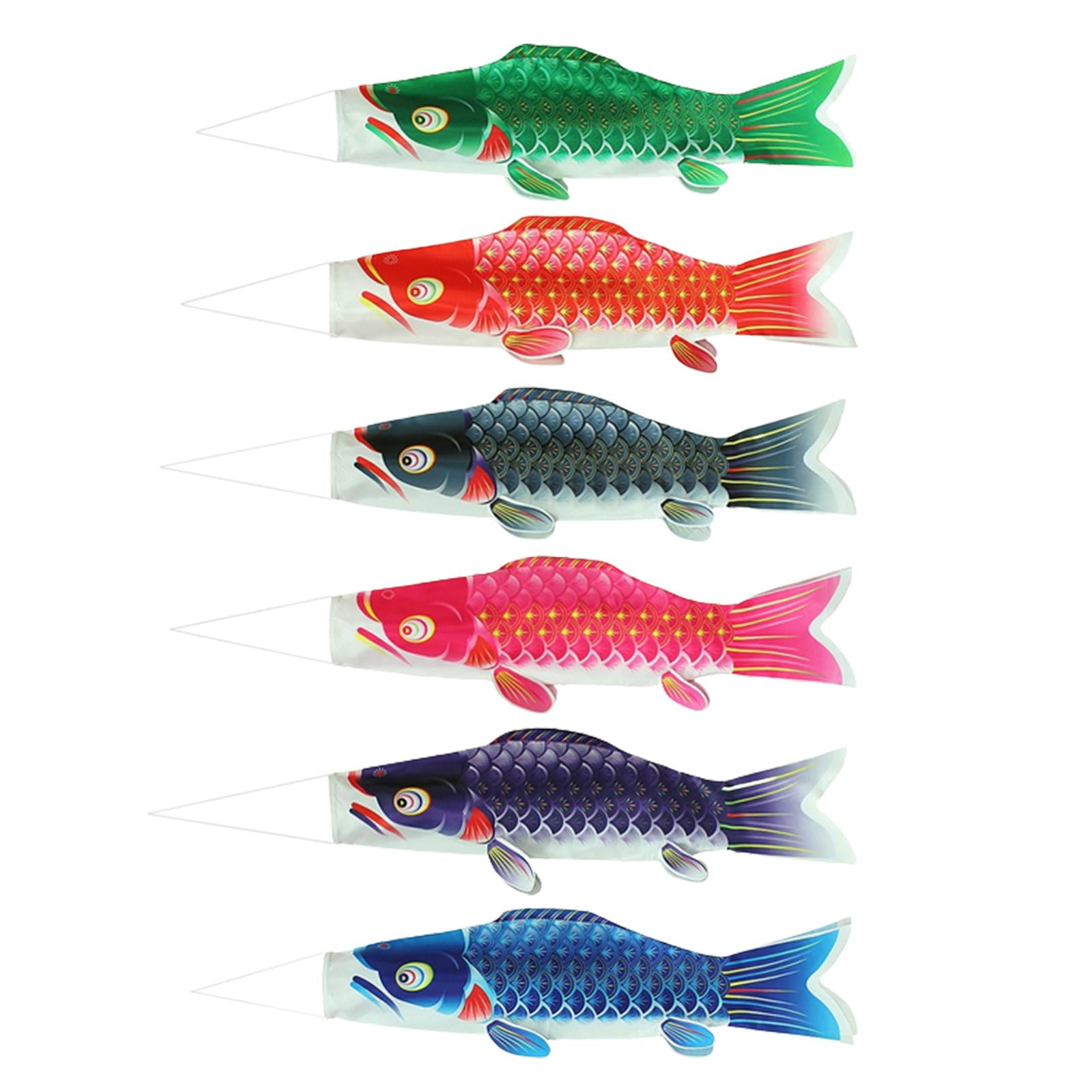 Ioensy - Bandera Japonesa De La Carpa De La Manga De Viento 6x Bandera Decorativa Para El Hogar Restaurante Sushi Bar 40cm