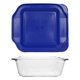 thumbnail image 5 of Pyrex 222-D (2.5 Qt) Fuente de Vidrio Profundo para Hornear con Tapa Azul - Fabricado en EE. UU., 5 of 5