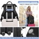 thumbnail image 3 of Mochila Focdod para mujer con bolsillo para portátil de 15,6 pulgadas, color negro, 3 of 8