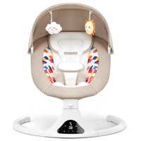 Baby Swing Feitiong Bluetooth Con Mando A Distancia De 0 A 6 M, Color Beige