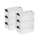 thumbnail image 1 of Caja de almacenamiento Sterilite Ultra Latching de plástico transparente de 18 cuartos de galón x6, 1 of 9