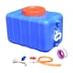 thumbnail image 4 of Tanque De Agua Reutilizable, Cubo De Almacenamiento Horizontal Para Camping, Jardín, Coche, Azul, 27,5 Kg, 4 of 5