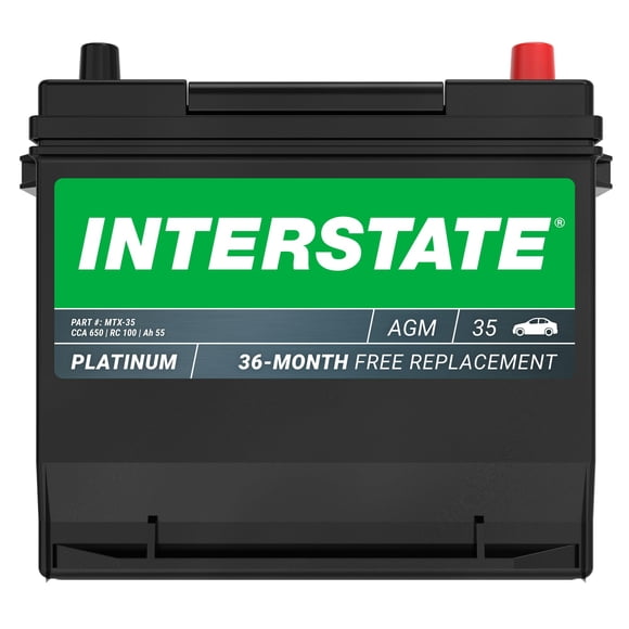 Batería automotriz Interstate MTX-35 12 V 55 Ah 650 CCA AGM