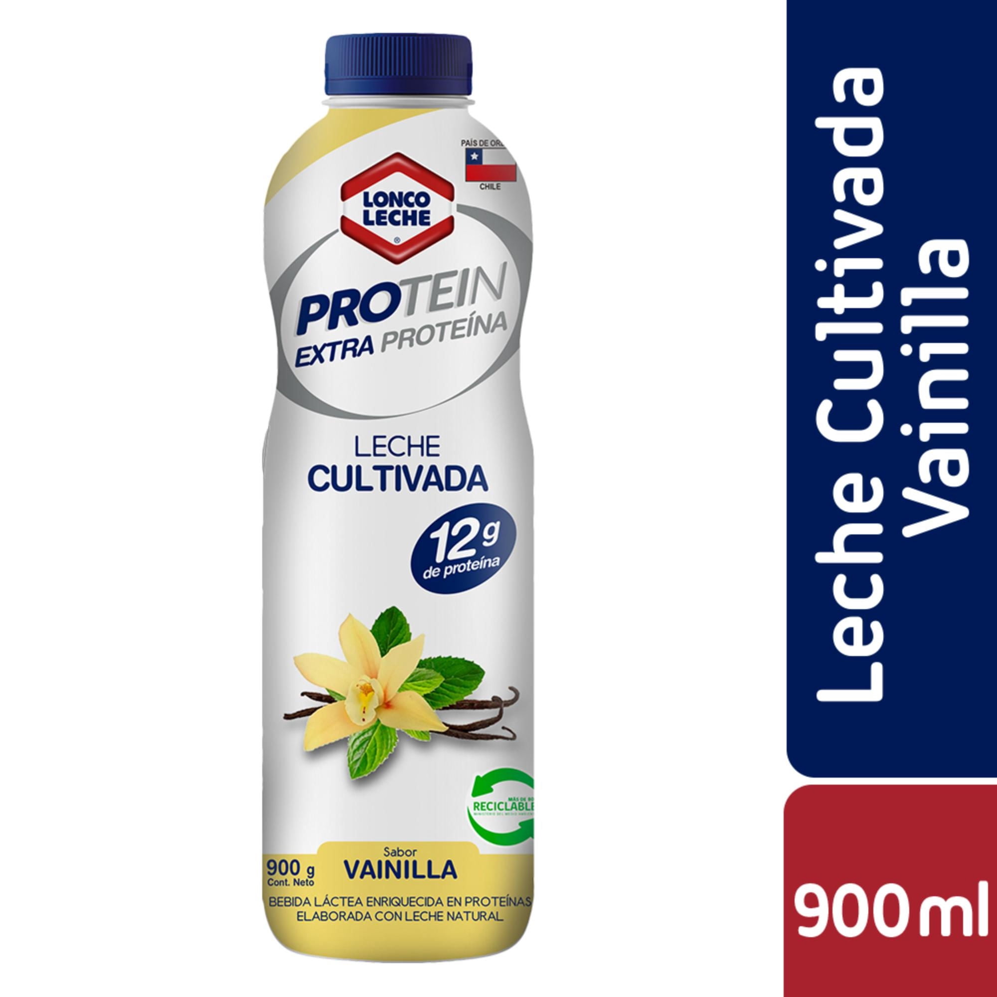 Leche Cultivada Protein Sabor Vainilla Botella, 900 g | Lider