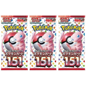 Juego De Cartas Pokémon Japonés 151 Sv2A Booster Pack (3 Paquetes)