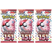 Juego De Cartas Pokémon Japonés 151 Sv2A Booster Pack (3 Paquetes)