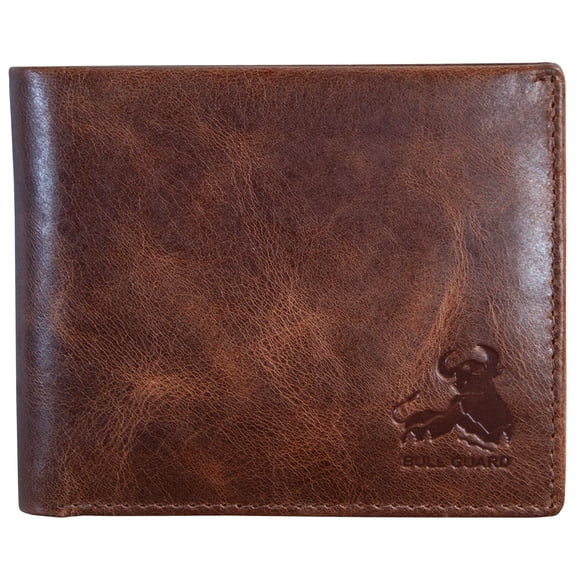 Cartera Plegable De Piel Auténtica Con Bloqueo Rfid Para Hombre